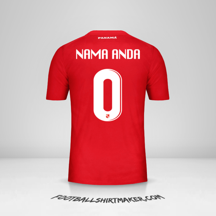 Jersey Panama 2018 -  nama anda - 0
