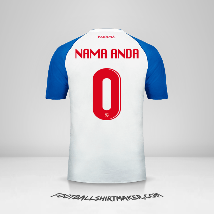 Jersey Panama 2018 II -  nama anda - 0