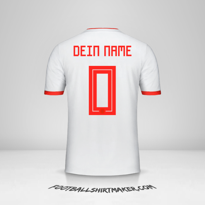 Trikot Spanien 2018 II -  dein name - 0