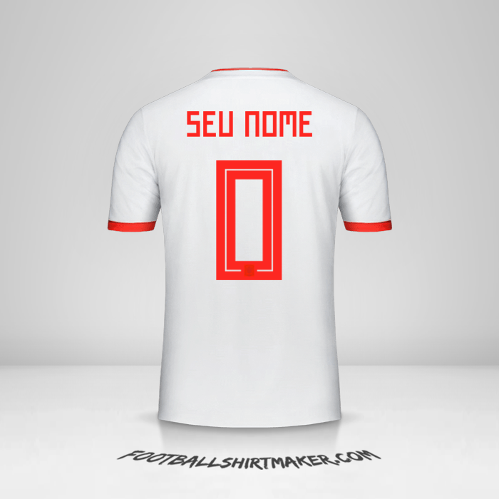 Camisa Espanha 2018 II -  seu nome - 0
