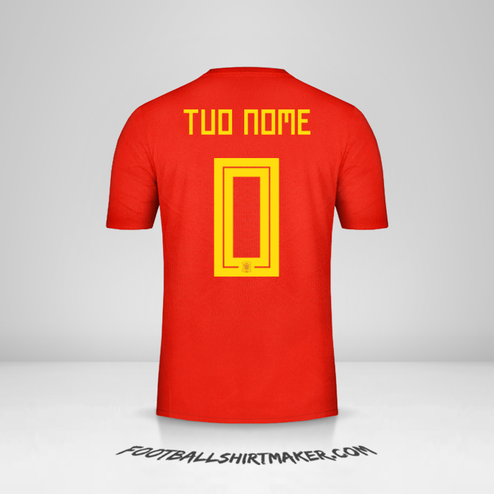 Maglia Spagna 2018 -  tuo nome - 0