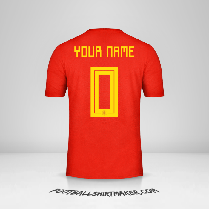 Shirt Spain 2018 -  your name - 0