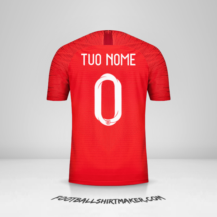 Maglia Inghilterra 2018 II -  tuo nome - 0