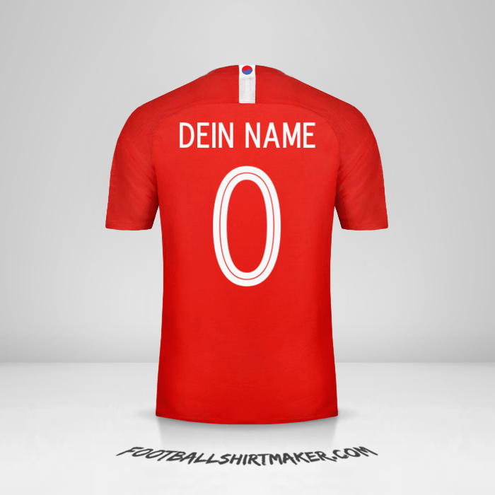 Trikot Südkorea 2018 -  dein name - 0