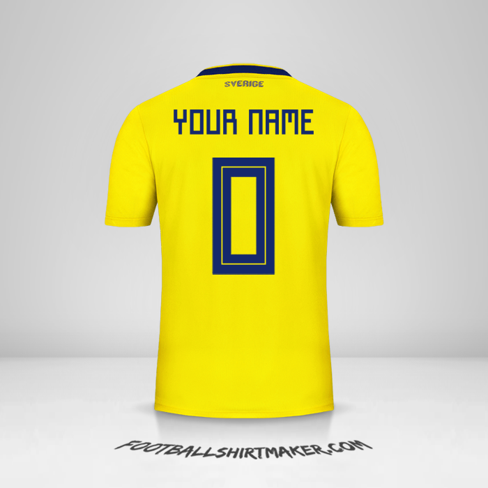 Jersey Sweden 2018 -  your name - 0