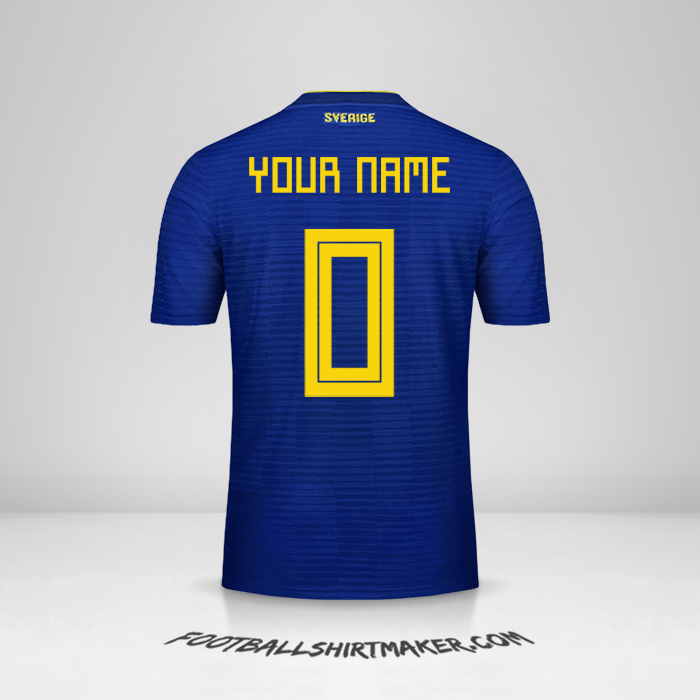 Jersey Sweden 2018 II -  your name - 0