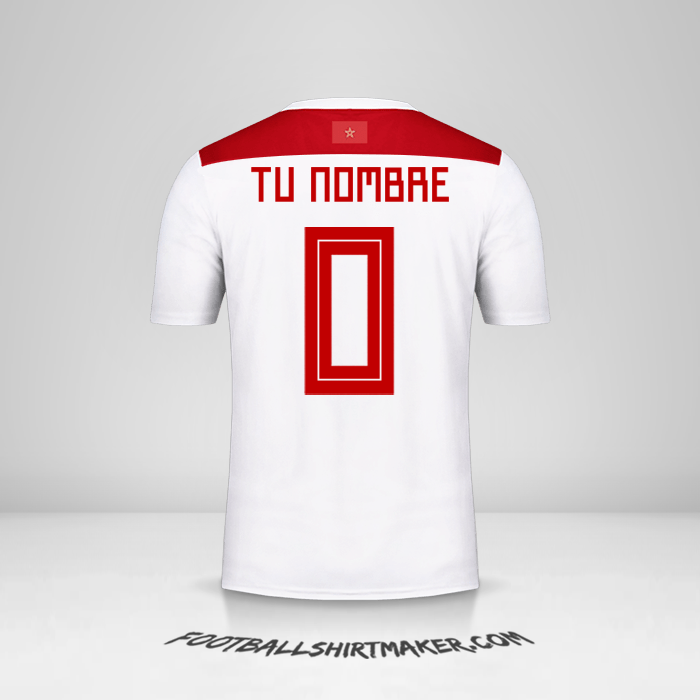 Jersey Marruecos 2018 II -  tu nombre - 0