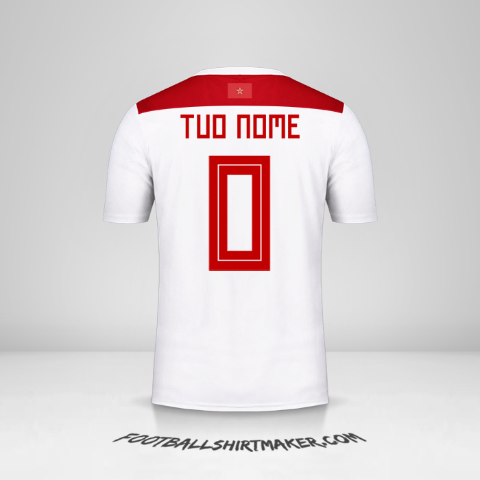 Maglia Marocco 2018 II -  tuo nome - 0