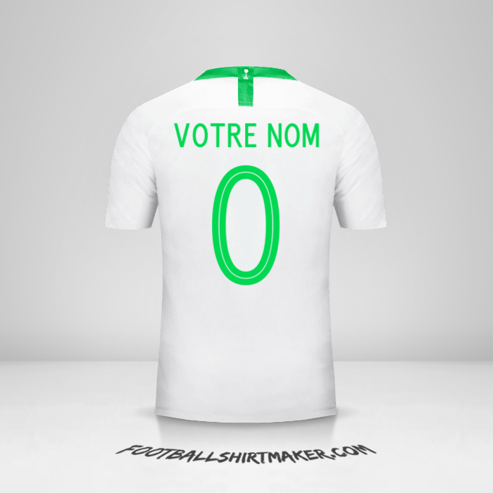 Maillot Arabie Saoudite 2018 -  votre nom - 0