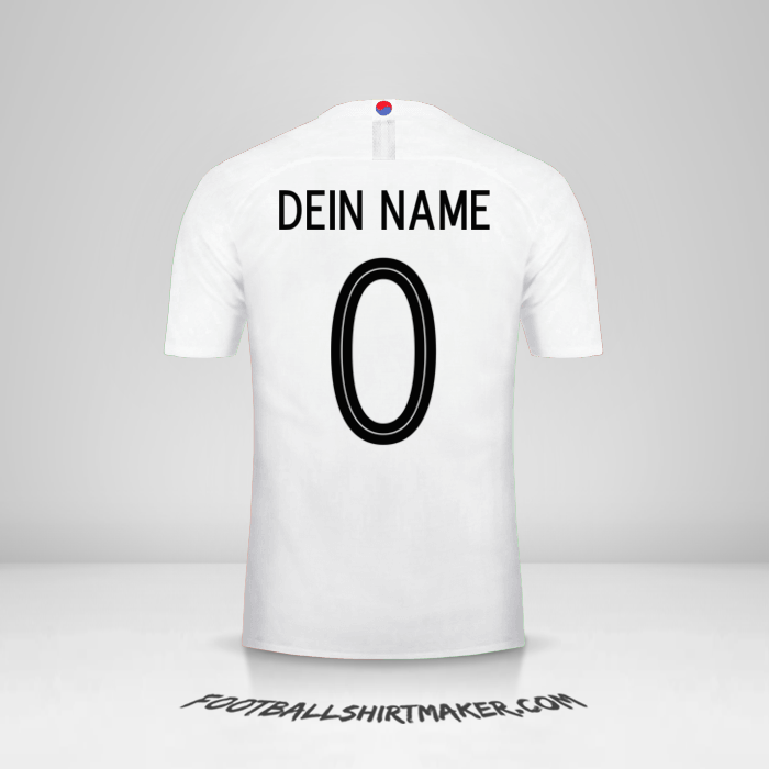 Trikot Südkorea 2018 II -  dein name - 0