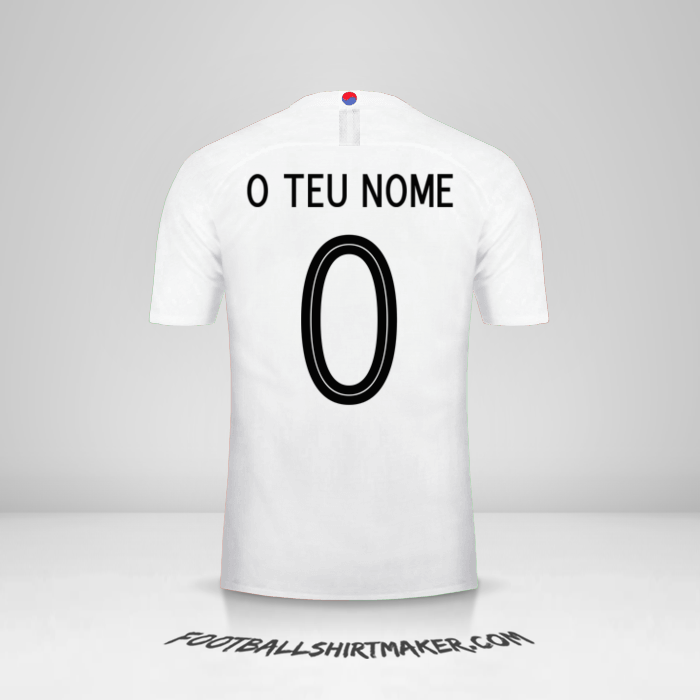 Camisola Coreia do Sul 2018 II -  o teu nome - 0