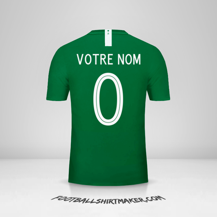 Maillot Arabie Saoudite 2018 II -  votre nom - 0