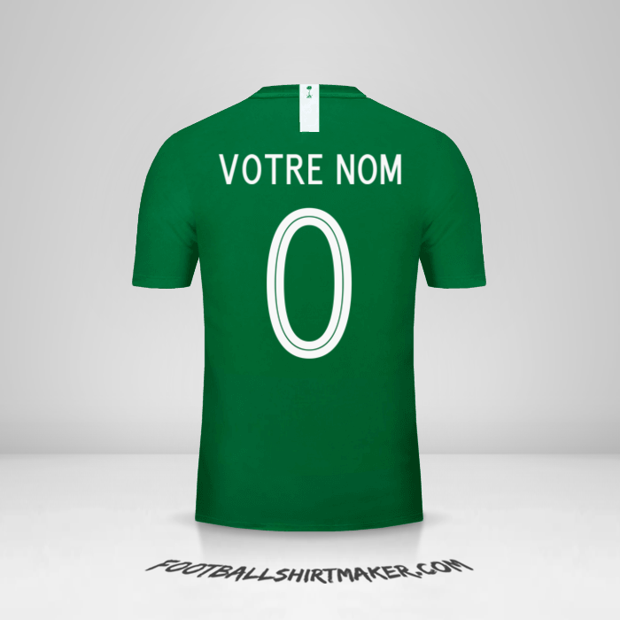 Maillot Arabie Saoudite 2018 II -  votre nom - 0
