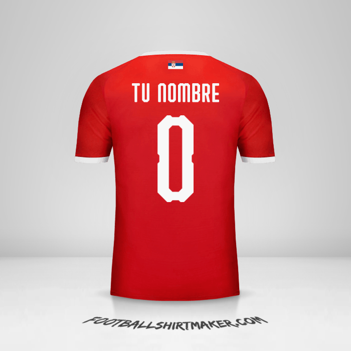 Camiseta Serbia 2018 -  tu nombre - 0
