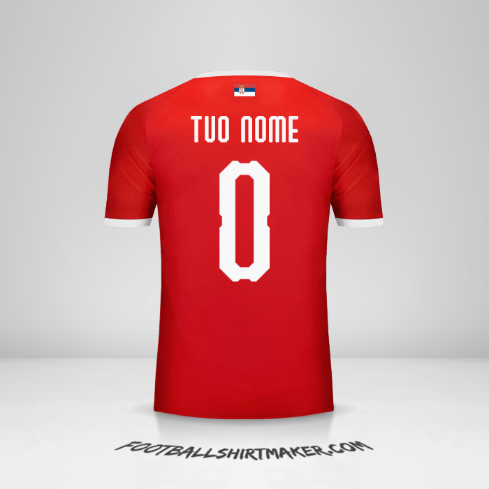 Maglia Serbia 2018 -  tuo nome - 0