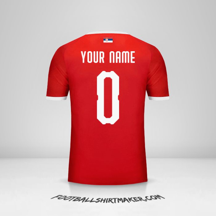 Jersey Serbia 2018 -  your name - 0