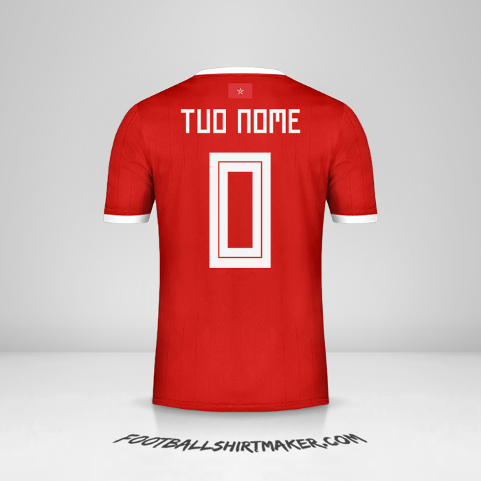Maglia Marocco 2018 -  tuo nome - 0