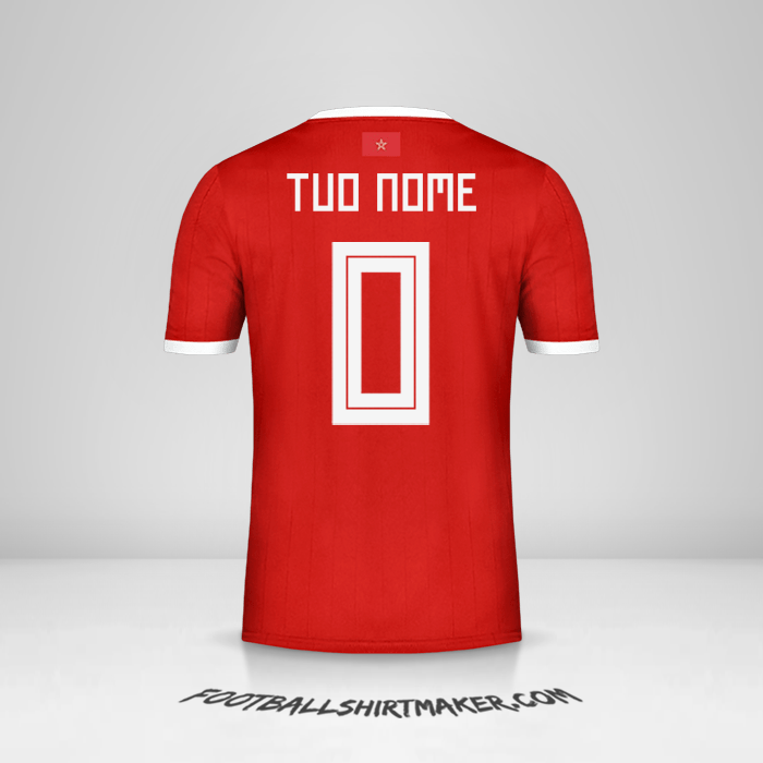 Maglia Marocco 2018 -  tuo nome - 0