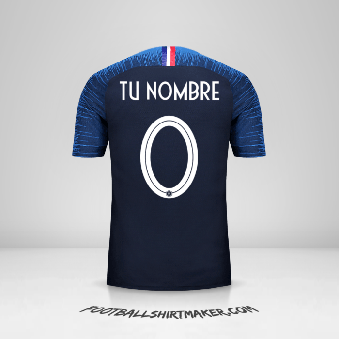 Camiseta Francia 2018 -  tu nombre - 0
