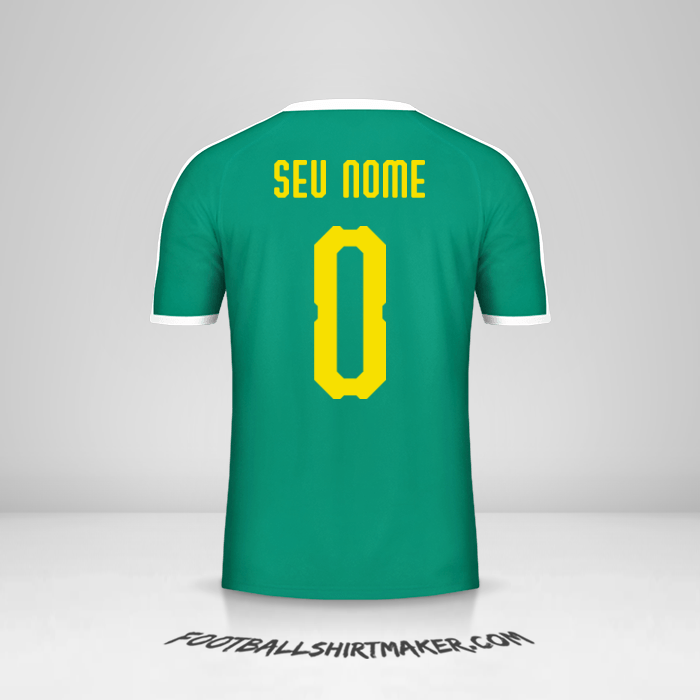 Camisa Senegal 2018 II -  seu nome - 0