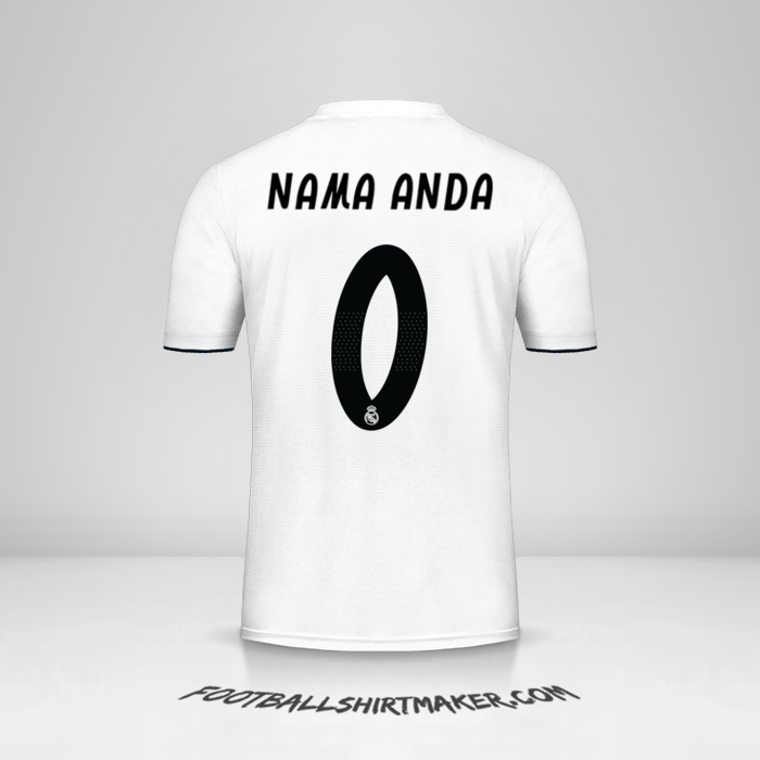 Jersey Real Madrid CF 2018/19 Cup -  nama anda - 0