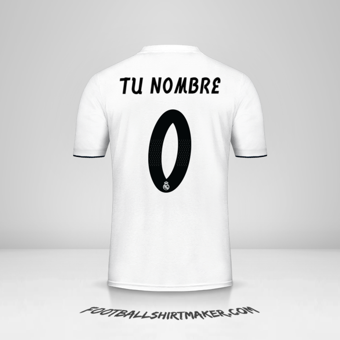 Camiseta Real Madrid CF Cup 2018/19 -  tu nombre - 0