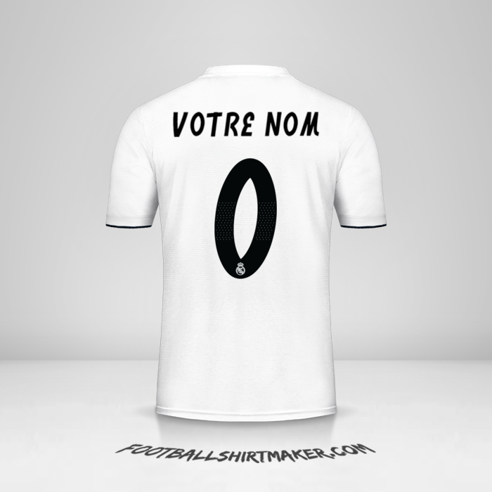 Maillot Real Madrid CF 2018/19 Cup -  votre nom - 0