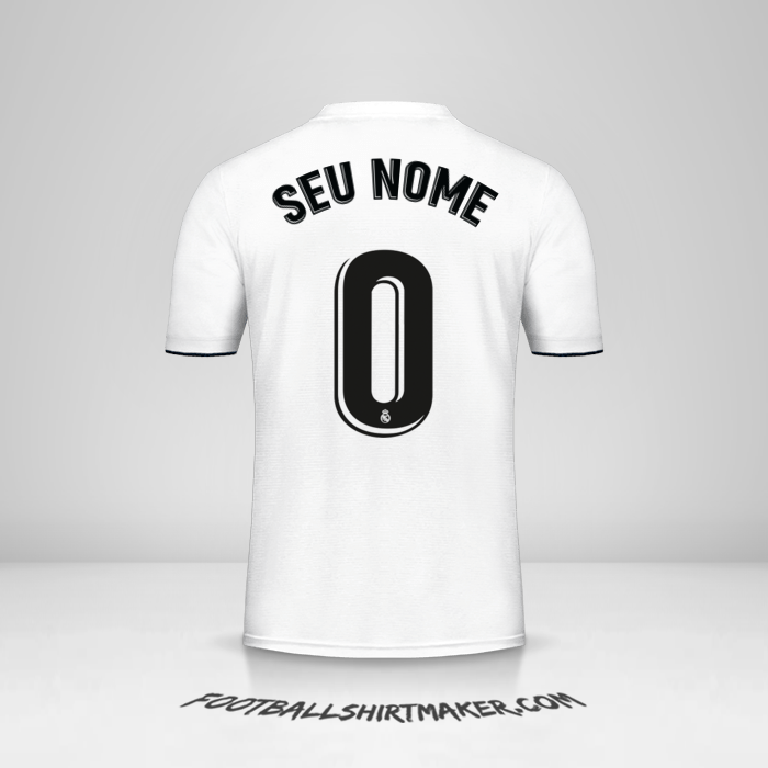 Camisa Real Madrid CF 2018/19 -  seu nome - 0