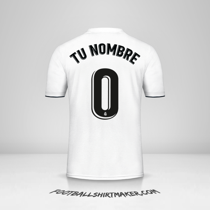 Camiseta Real Madrid CF 2018/19 -  tu nombre - 0
