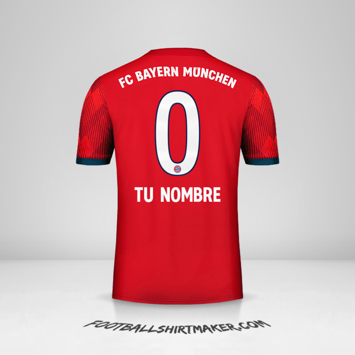 Camiseta FC Bayern Munchen 2018/19 -  tu nombre - 0
