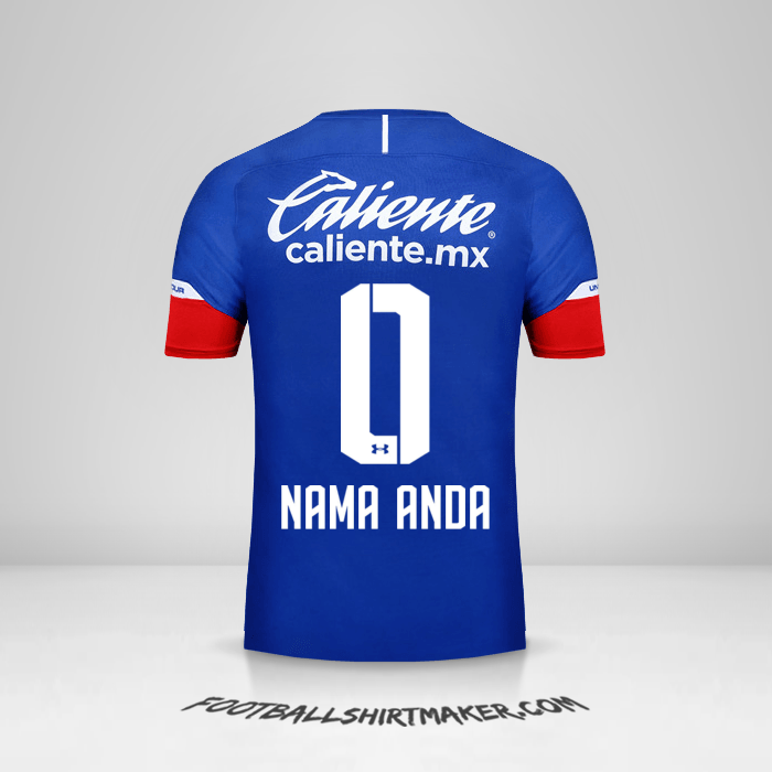 Jersey Cruz Azul 2018/19 -  nama anda - 0
