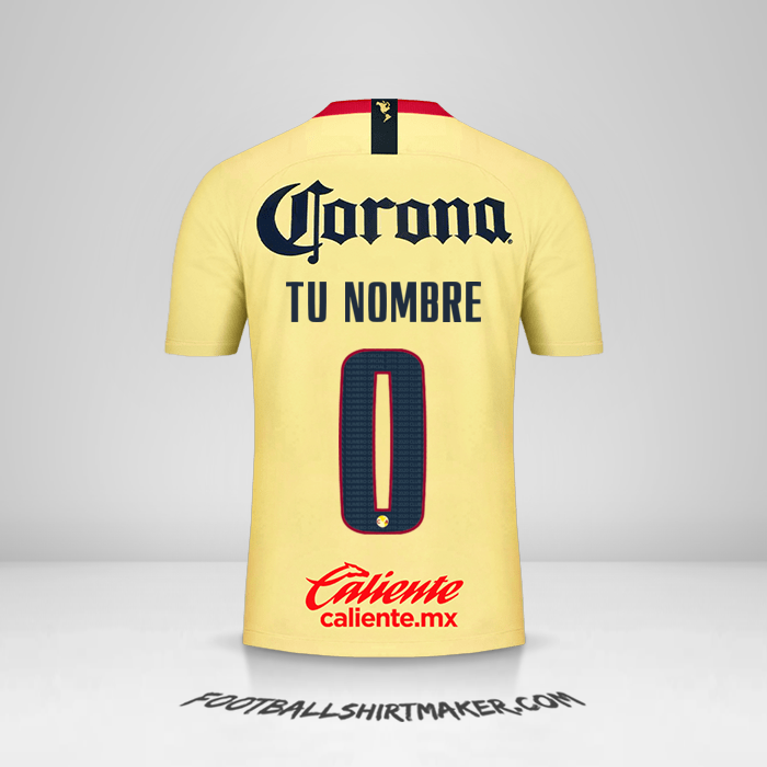 Camiseta Club America 2018/19 -  tu nombre - 0