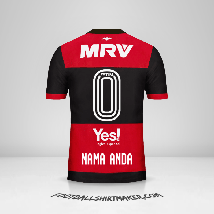 Jersey Flamengo 2017/18 -  nama anda - 0
