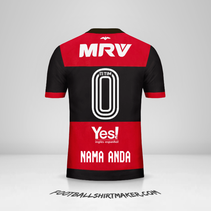 Jersey Flamengo 2017/18 -  nama anda - 0