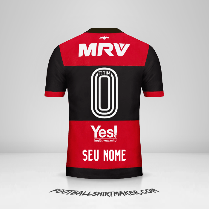 Camisa Flamengo 2017/18 -  seu nome - 0