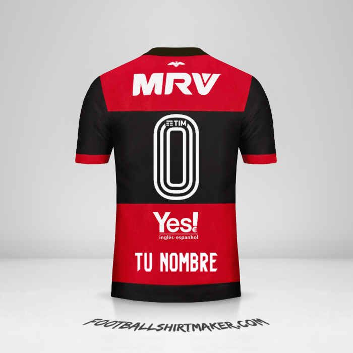 Jersey Flamengo 2017/18 -  tu nombre - 0