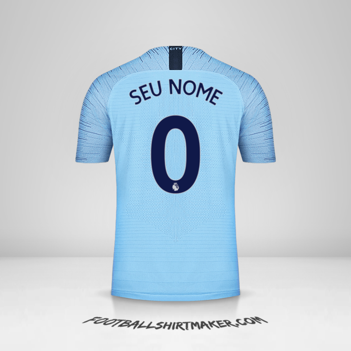Camisa Manchester City 2018/19 -  seu nome - 0