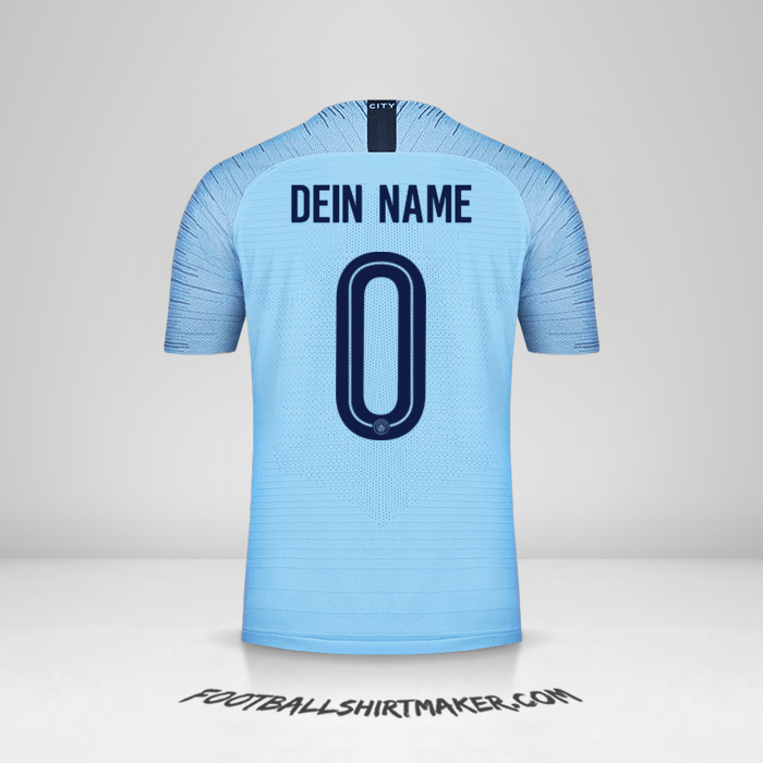 Trikot Manchester City 2018/19 Cup -  dein name - 0