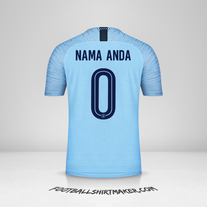 Jersey Manchester City 2018/19 Cup -  nama anda - 0