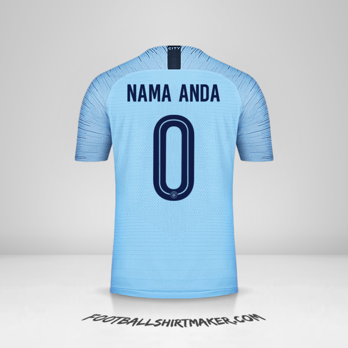 Jersey Manchester City Cup 2018/19 -  nama anda - 0
