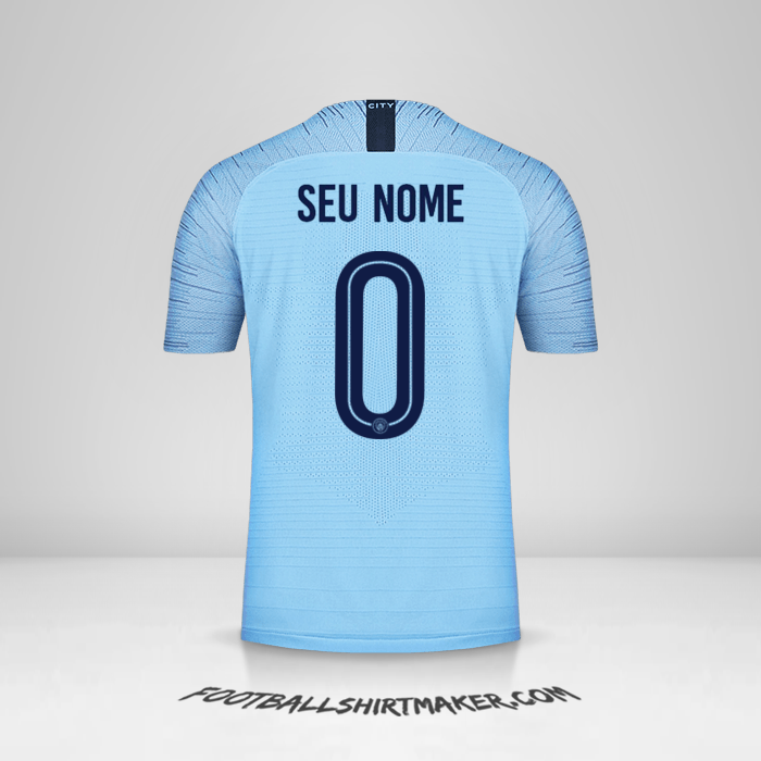 Camisa Manchester City Cup 2018/19 -  seu nome - 0
