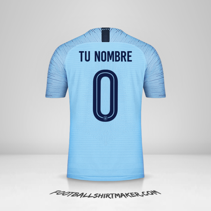 Jersey Manchester City 2018/19 Cup -  tu nombre - 0