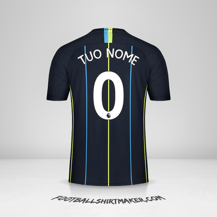 Maglia Manchester City 2018/19 II -  tuo nome - 0