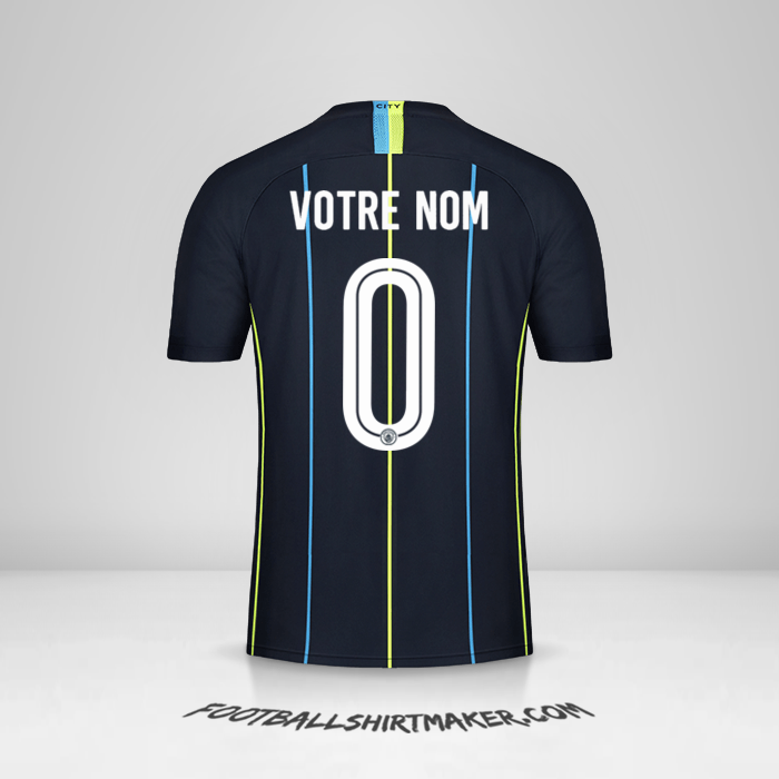 Maillot Manchester City 2018/19 Cup II -  votre nom - 0