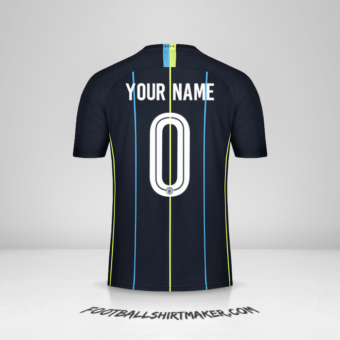 Shirt Manchester City Cup 2018/19 II -  your name - 0