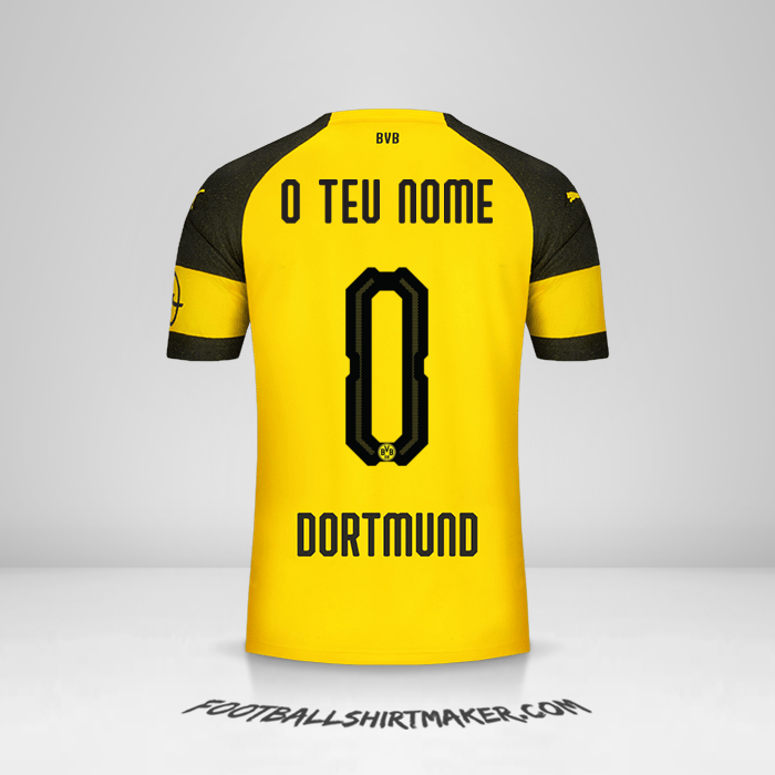 Camisola Borussia Dortmund 2018/19 -  o teu nome - 0