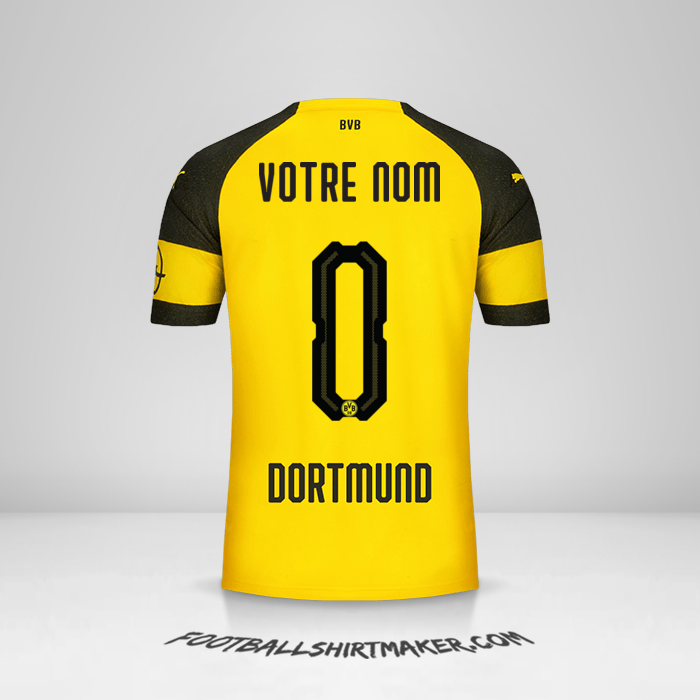 Maillot Borussia Dortmund 2018/19 -  votre nom - 0