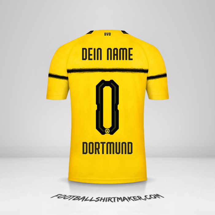 Trikot Borussia Dortmund 2018/19 Cup -  dein name - 0
