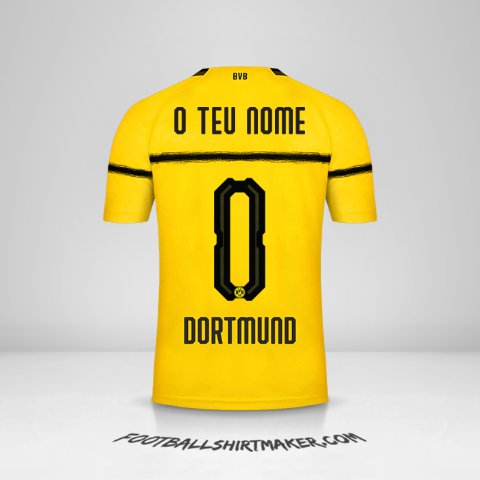 Camisola Borussia Dortmund Cup 2018/19 -  o teu nome - 0