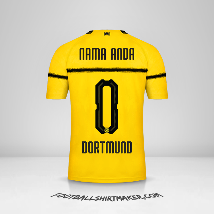 Jersey Borussia Dortmund 2018/19 Cup -  nama anda - 0